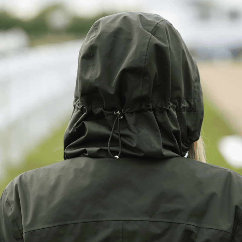 Equetech Utopia Luxe Womens Long Waterproof Riding Coat - Alpine Green-6