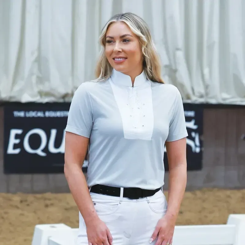 Equetech Virginia Womens Show Shirt - Grey-5