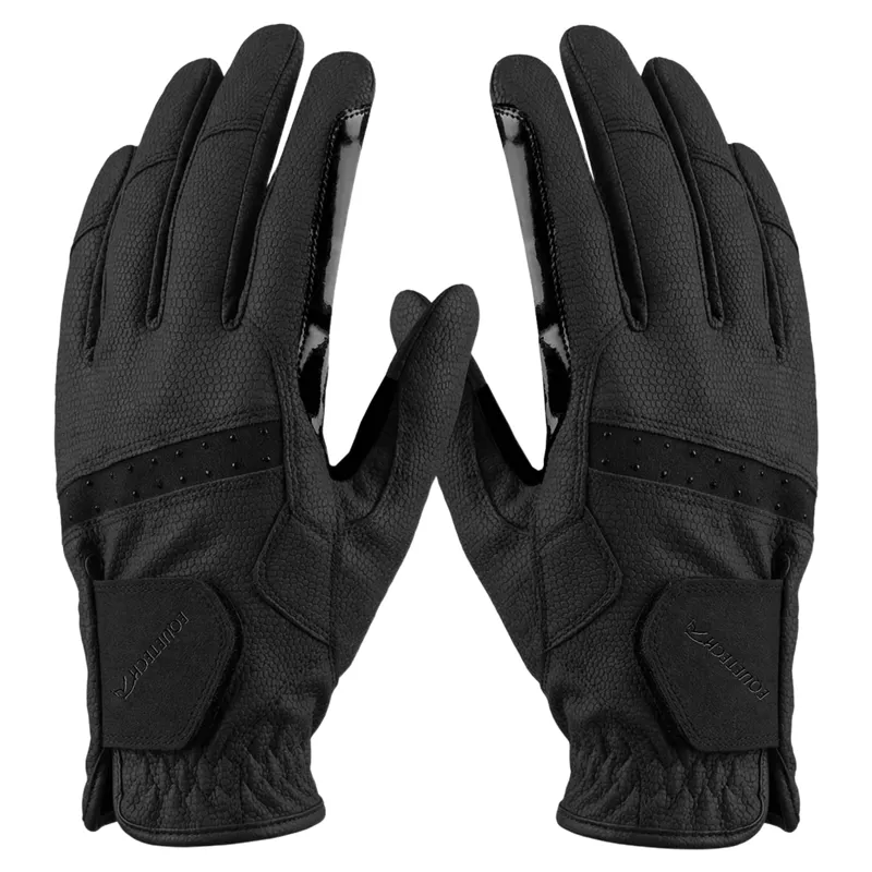 Equetech Winter Adults Contact Grip Riding Gloves - Black