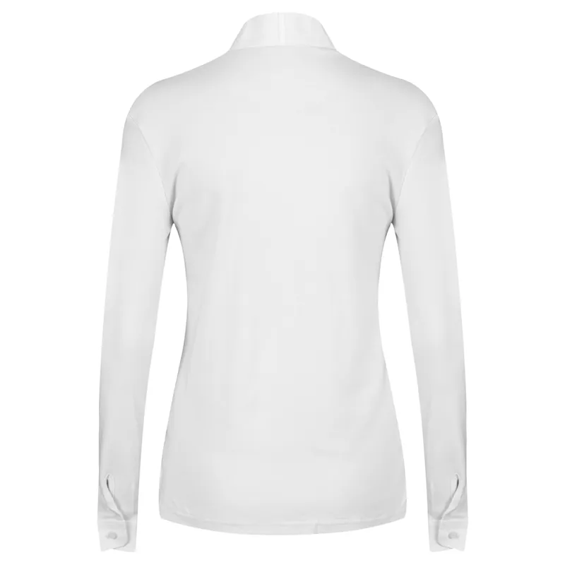 Equetech Thermal Cosy Ladies Stock Show Shirt - White-1