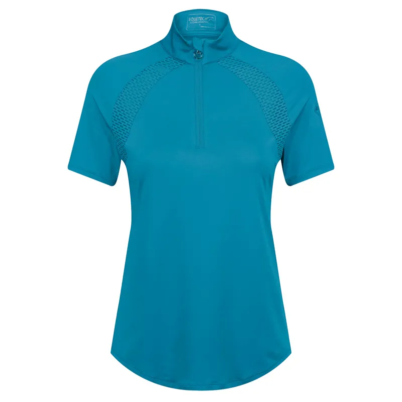 Equetech Active Extreme Short Sleeve Ladies Base Layer - Peacock Blue