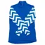 Equetech Airflow Junior Cross Country Top - Royal/White Chevrons