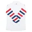 Equetech Airflow Junior Cross Country Top - White/Red and Navy Stripes