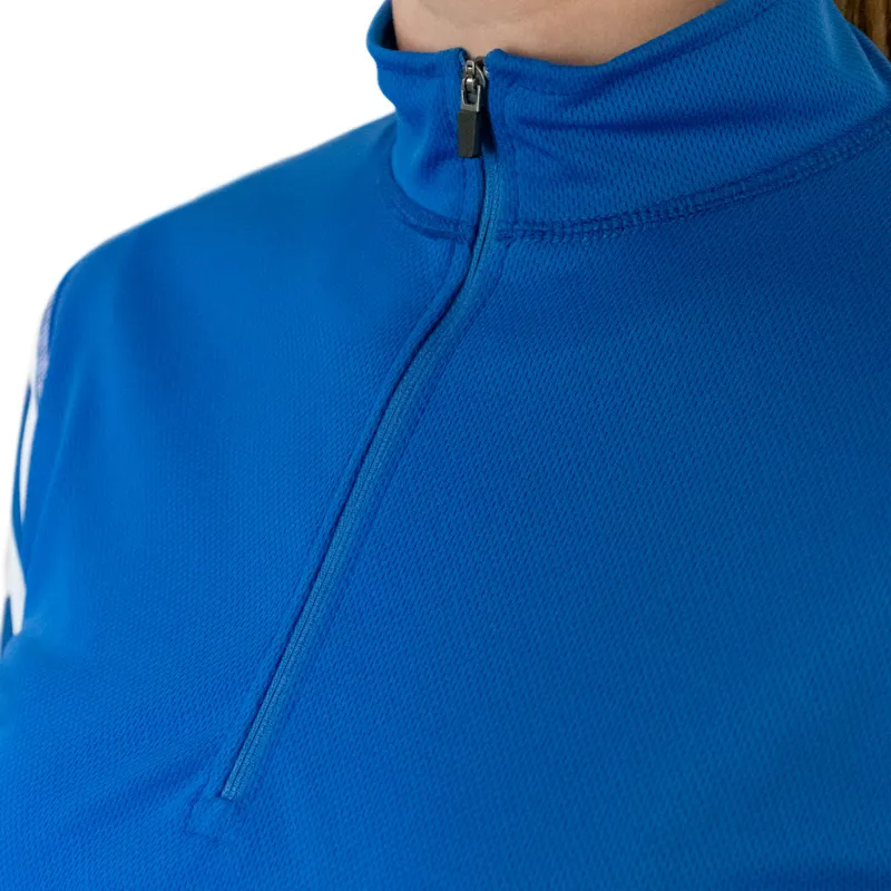 Equetech Airflow Ladies Cross Country Top - Royal/White Chevrons-3