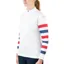 Equetech Airflow Ladies Cross Country Top - White/Red Navy Stripes