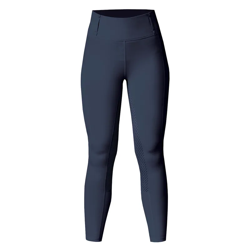 Equetech Performance Aqua-Shield Full Grip Junior Riding Tights - Navy