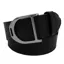 Equetech Stirrup Leather Belt - Black Texture/Silver