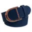 Equetech Stirrup Leather Belt - Navy Suede/Rose Gold