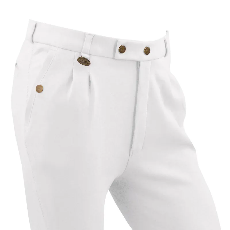 Equetech Boys Competition Breeches - White-1