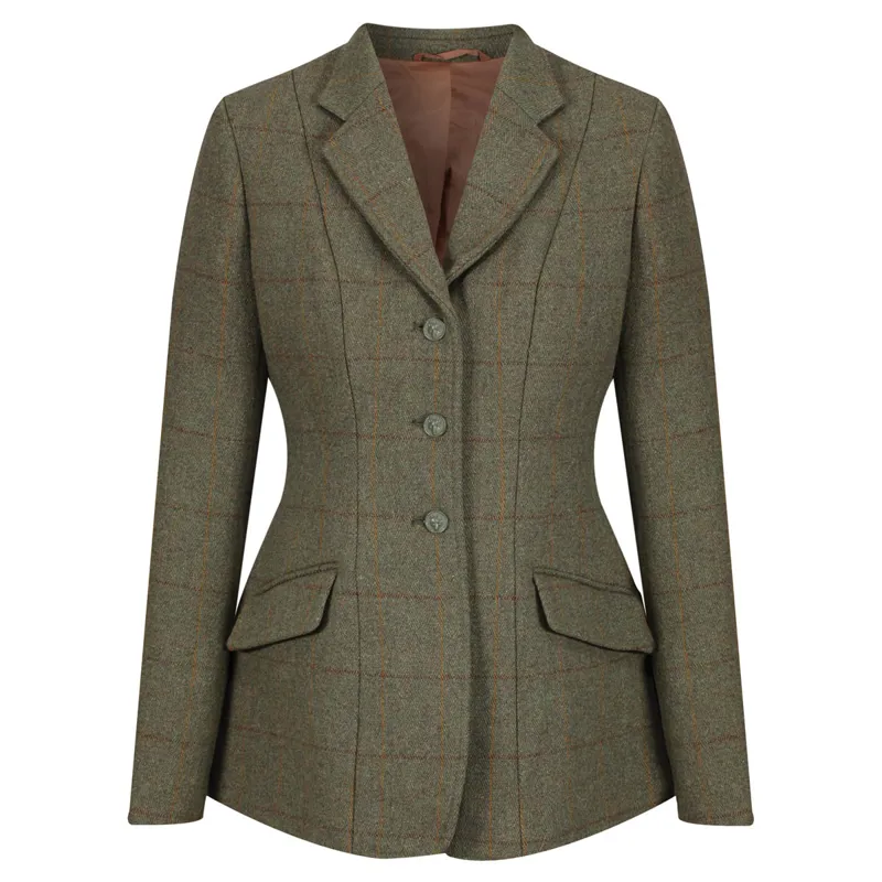 Equetech Claydon Tweed Ladies Show Jacket - Green