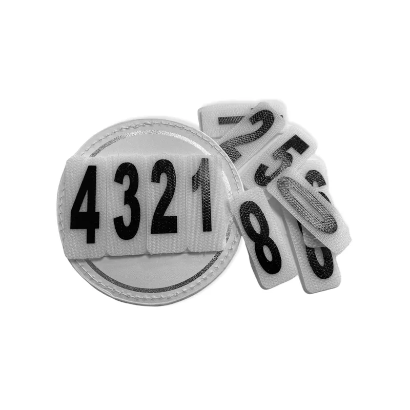 Equetech Velcro Competition Numbers - White