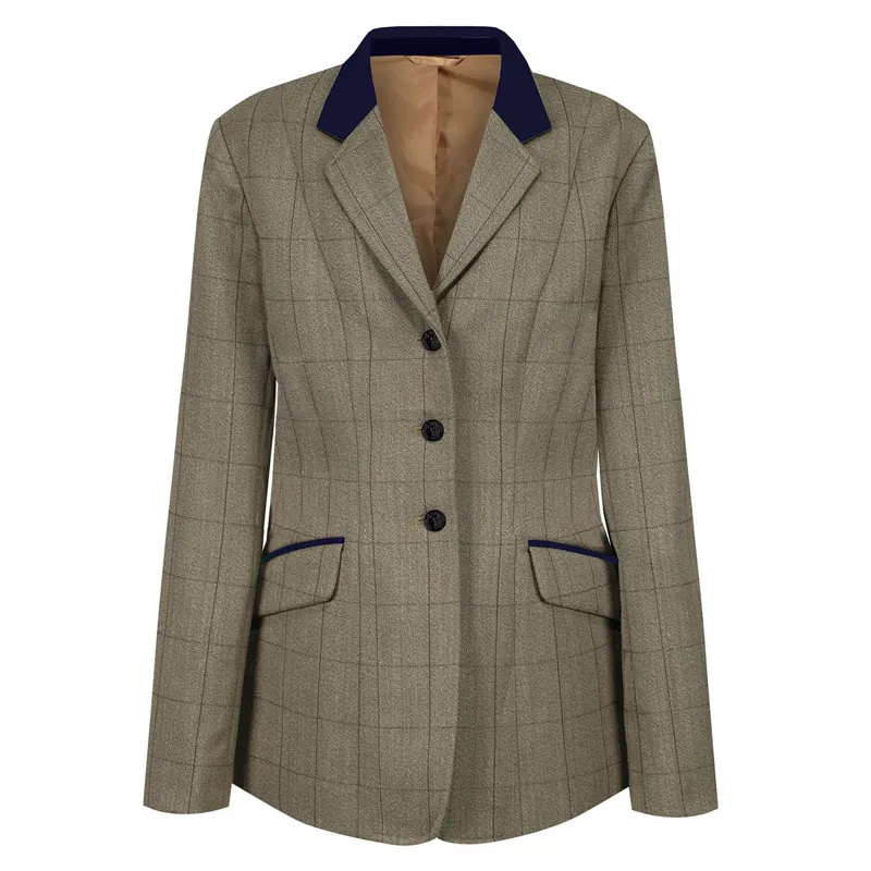 Equetech Foxbury Deluxe Tweed Junior Show Jacket - Olive