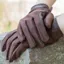 Equetech Junior Competition Stretch Riding Gloves - Brown