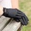 Equetech Junior Competition Stretch Riding Gloves - Black