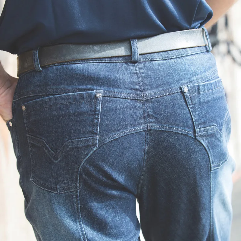 Equetech Denim Mens Breeches - Navy-1