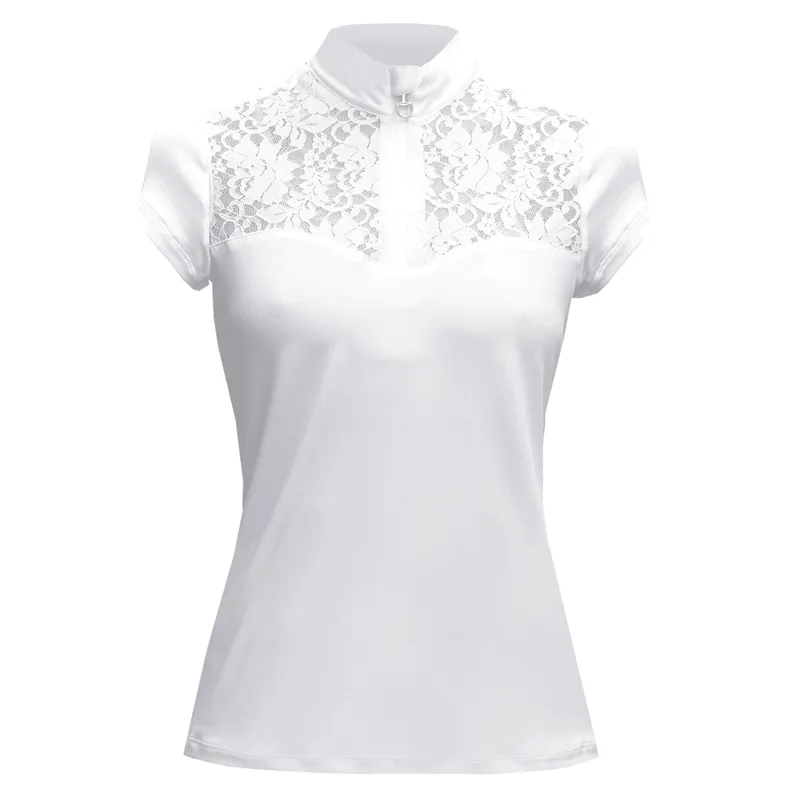 Equetech Mia Lace Ladies Show Shirt - White