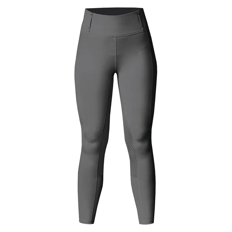 Equetech Performance AquaShield Full Grip Riding Tights Grey