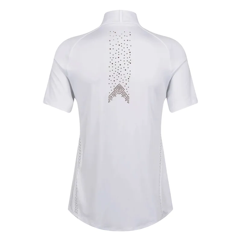 Equetech Rosalia Ladies Competition Shirt - White/Rose Gold-1