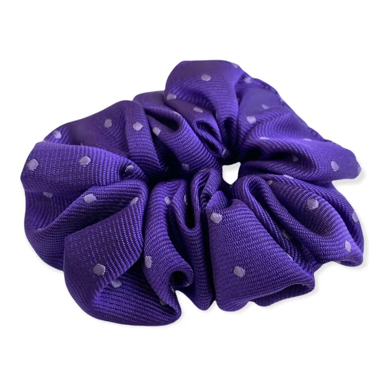 Equetech Polka Dot Show Scrunchie - Purple/Lilac