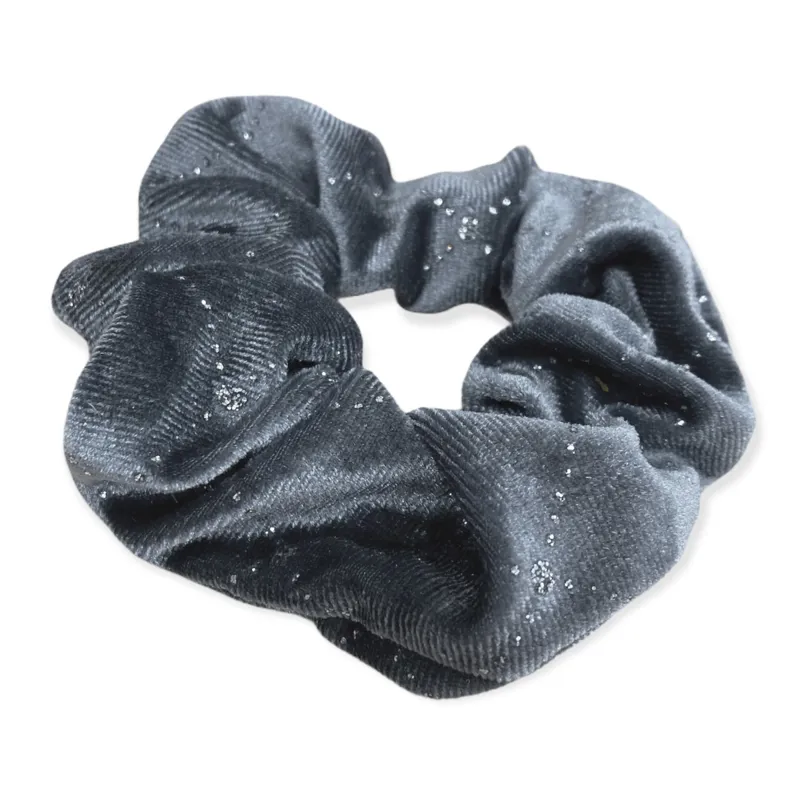 Equetech Solitaire Velvet Hair Scrunchie - Grey