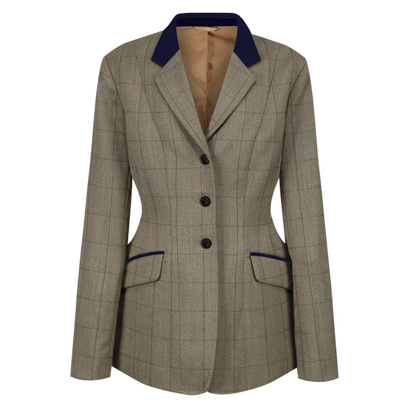 Equetech Foxbury Deluxe Tweed Ladies Show Jacket - Green