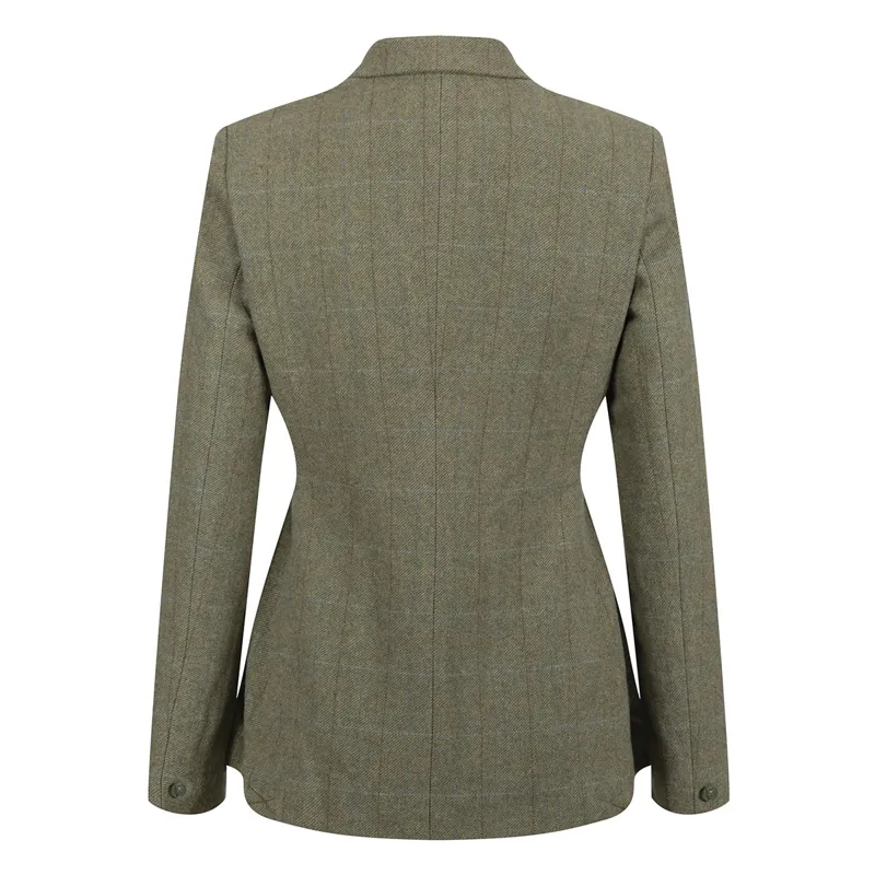 Equetech Thornborough Classic Tweed Ladies Competition Jacket - Green-1