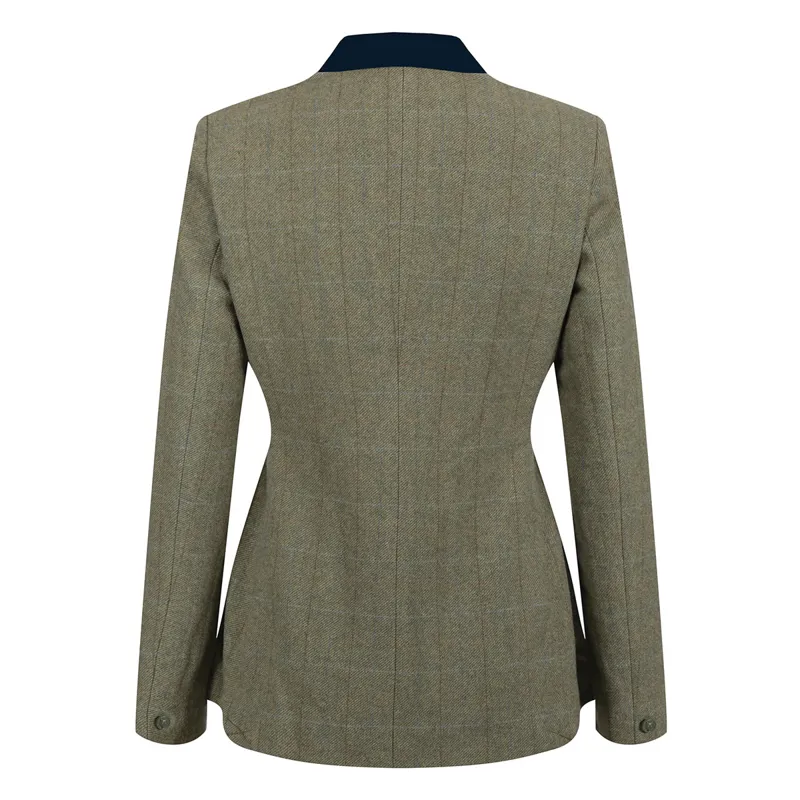 Equetech Thornborough Deluxe Tweed Ladies Show Jacket - Green-1