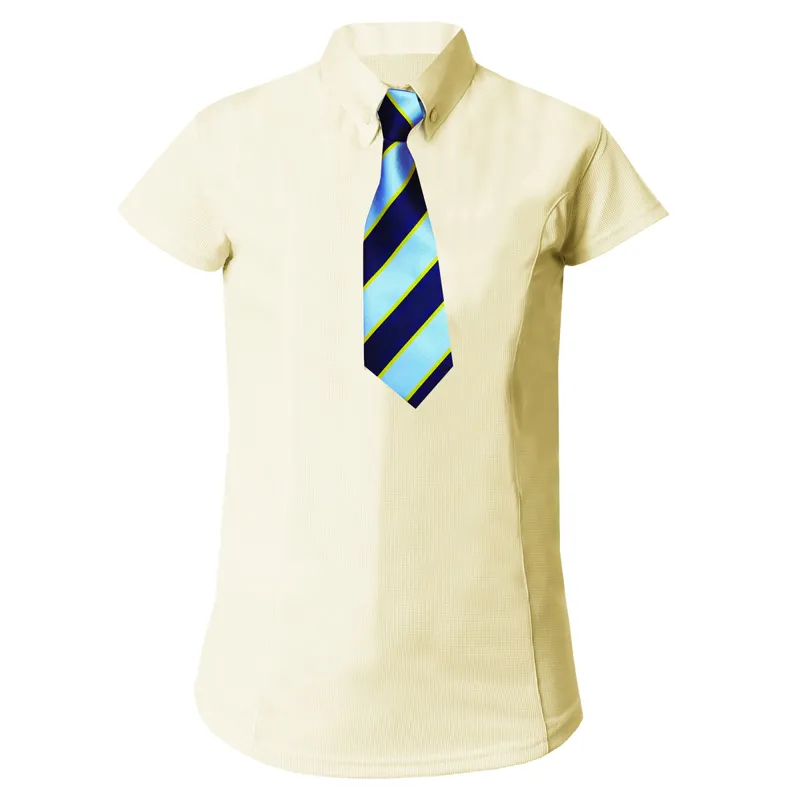 Equetech Waffle Junior Competition Shirt - Buttermilk