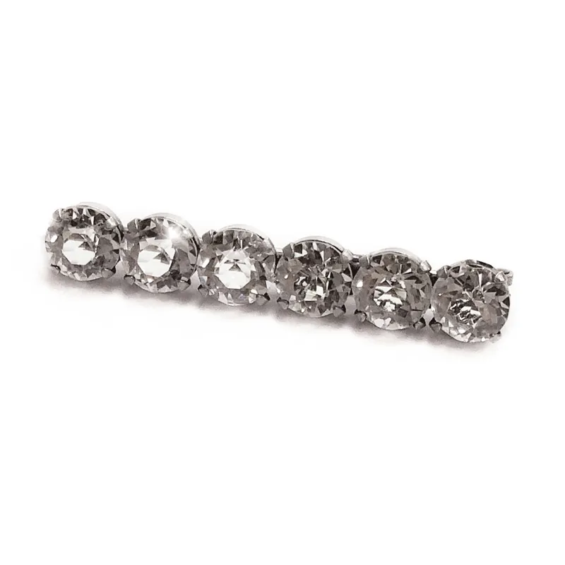 Equetech Vintage Crystal Stock Pin - Silver