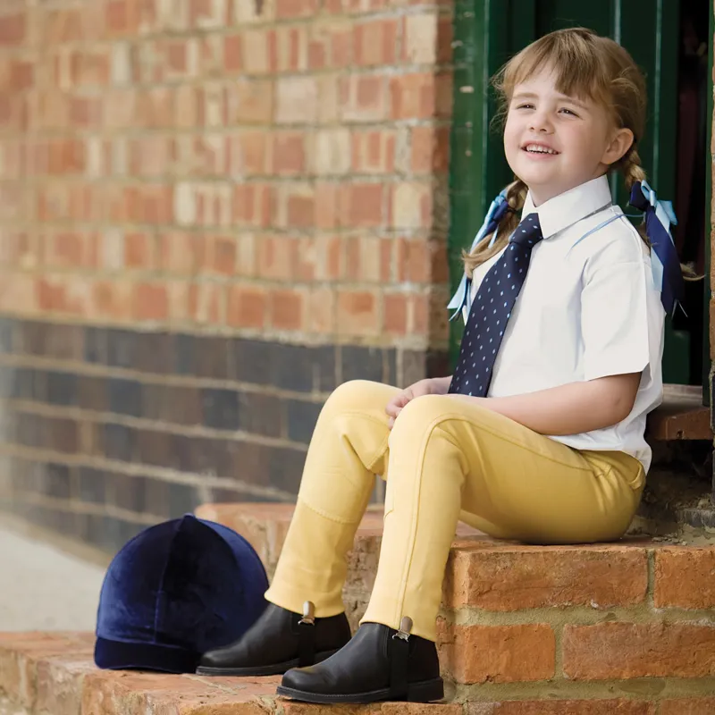 Equetech Stretch Junior Show Shirt - White-1