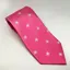 Equetech Stars Adult Show Tie - Fuchsia/Silver