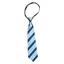 Equetech Lurex Stripe Junior Zipper Show Tie - Navy/Light Blue