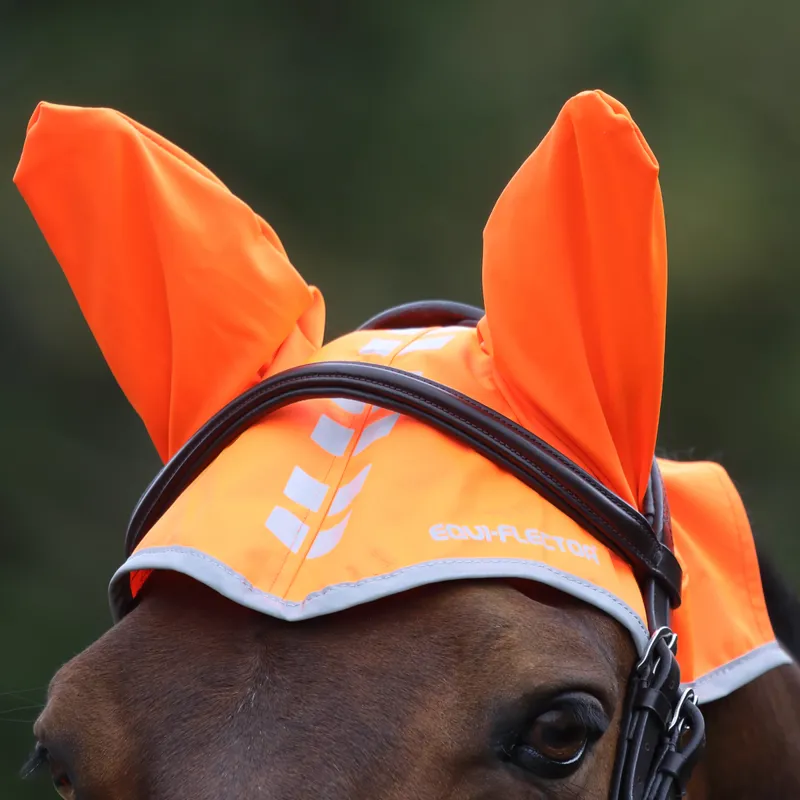 EQUI-FLECTOR Fly Veil - Orange