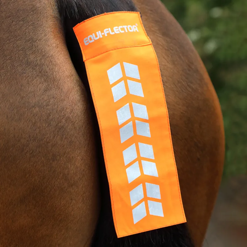 EQUI-FLECTOR Tail Strap - Orange