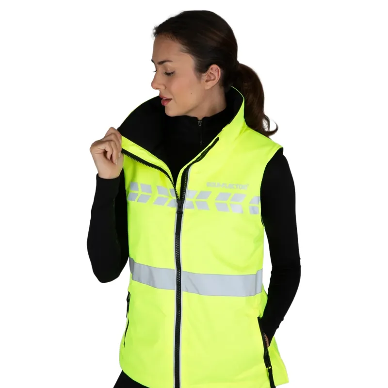 EQUI-FLECTOR Hi-Vis Womens Waterproof Gilet - Yellow-3