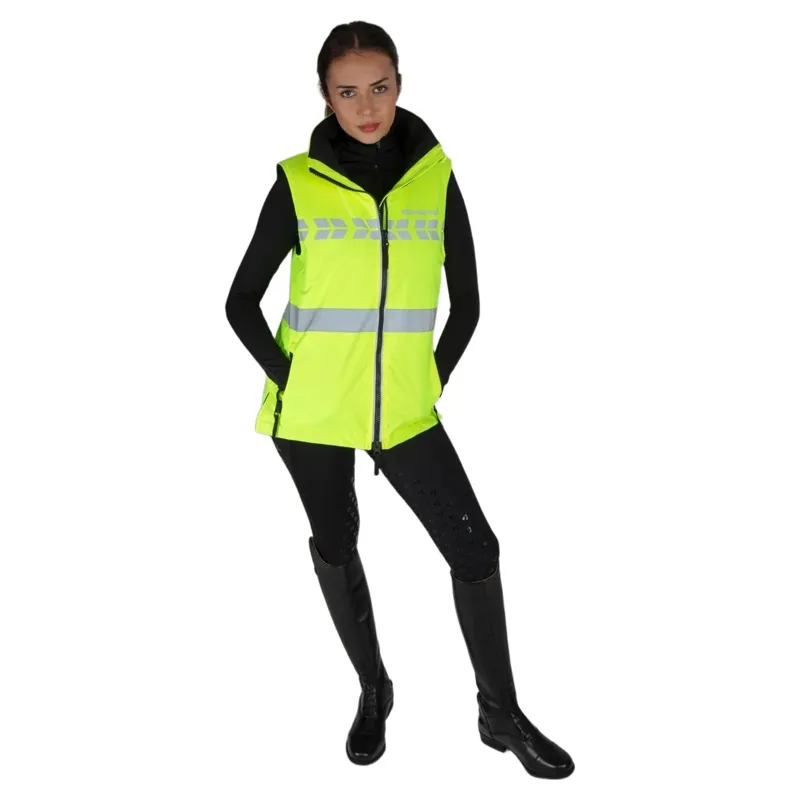 EQUI-FLECTOR Hi-Vis Womens Waterproof Gilet - Yellow-2