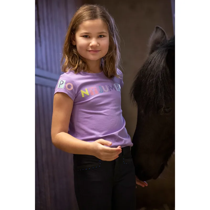 Equi-Kids Icance Junior T-Shirt - Lilac-3