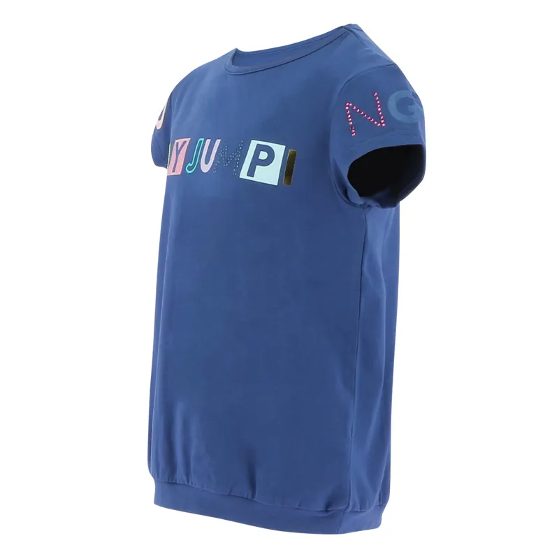 Equi-Kids Icance Junior T-Shirt - Navy-2