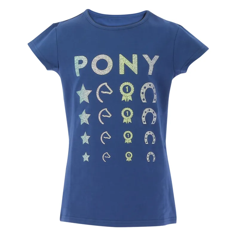 Equi-Kids Lise Junior T-Shirt - Navy