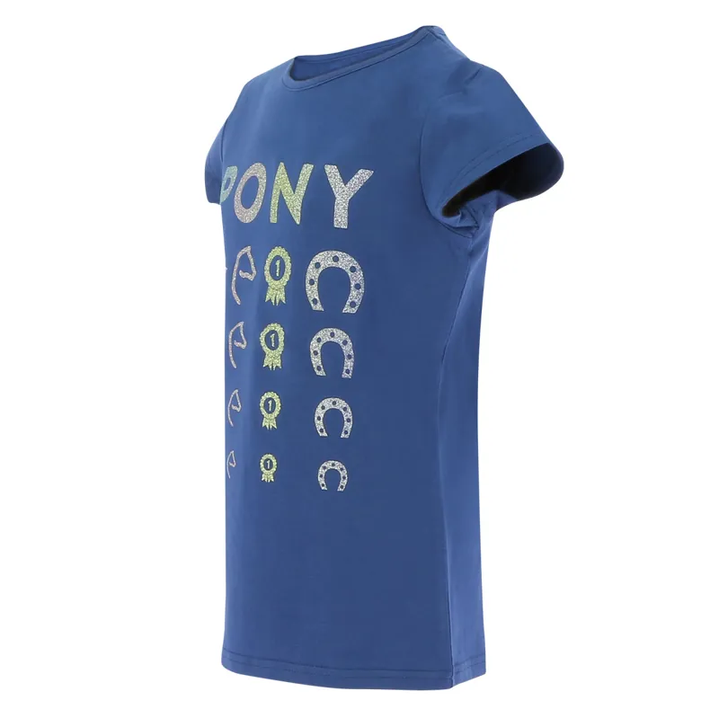 Equi-Kids Lise Junior T-Shirt - Navy-1