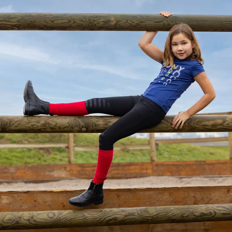 Equi-Kids Lise Junior T-Shirt - Navy-2