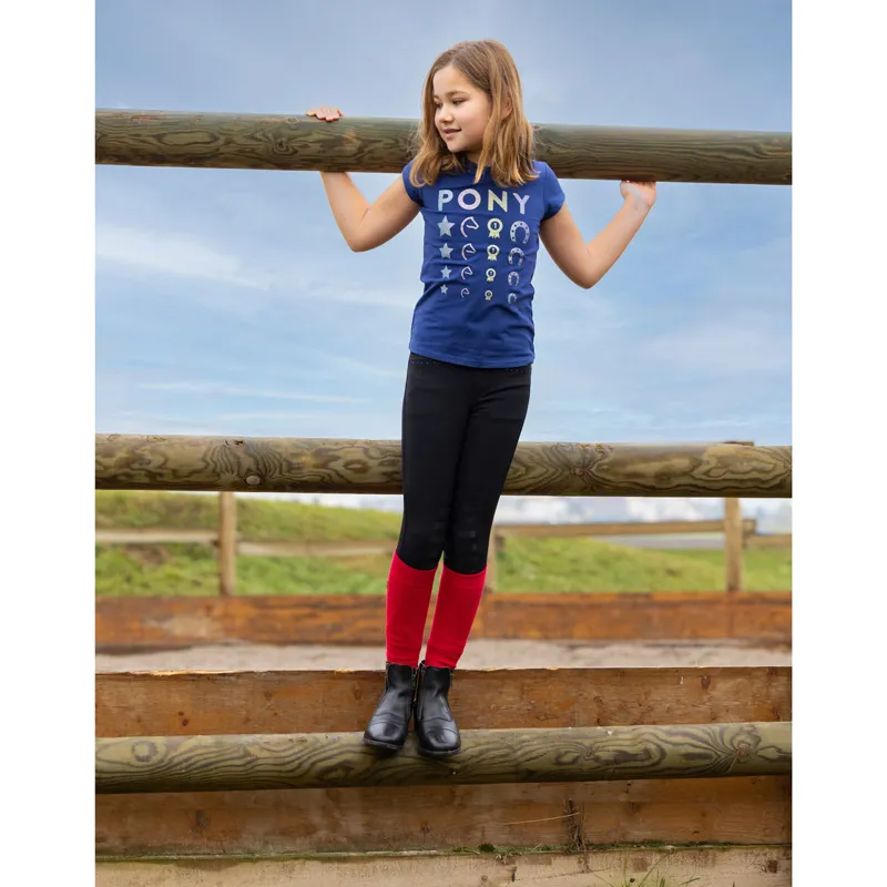Equi-Kids Lise Junior T-Shirt - Navy-3