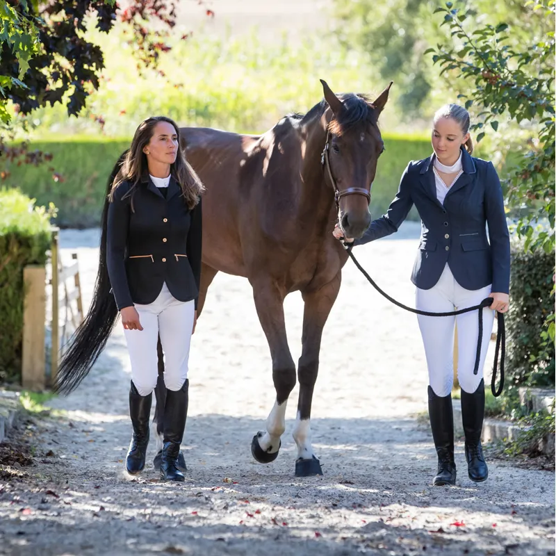 Equi-Theme Athens Junior Girls Show Jacket - Black-3