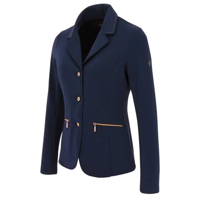 Equi-Theme Athens Junior Girls Show Jacket - Navy