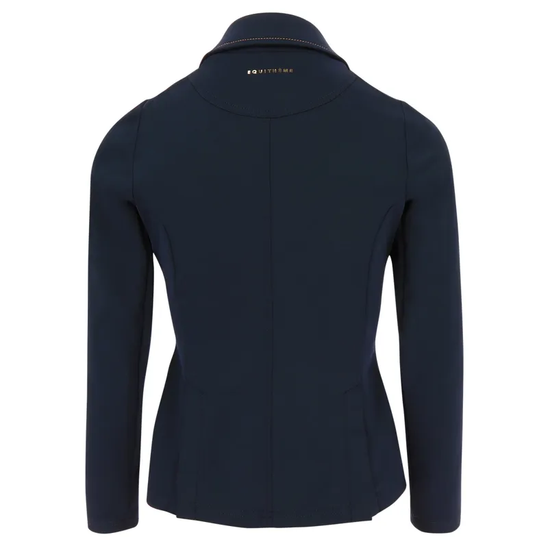 Equi-Theme Athens Junior Girls Show Jacket - Navy-1