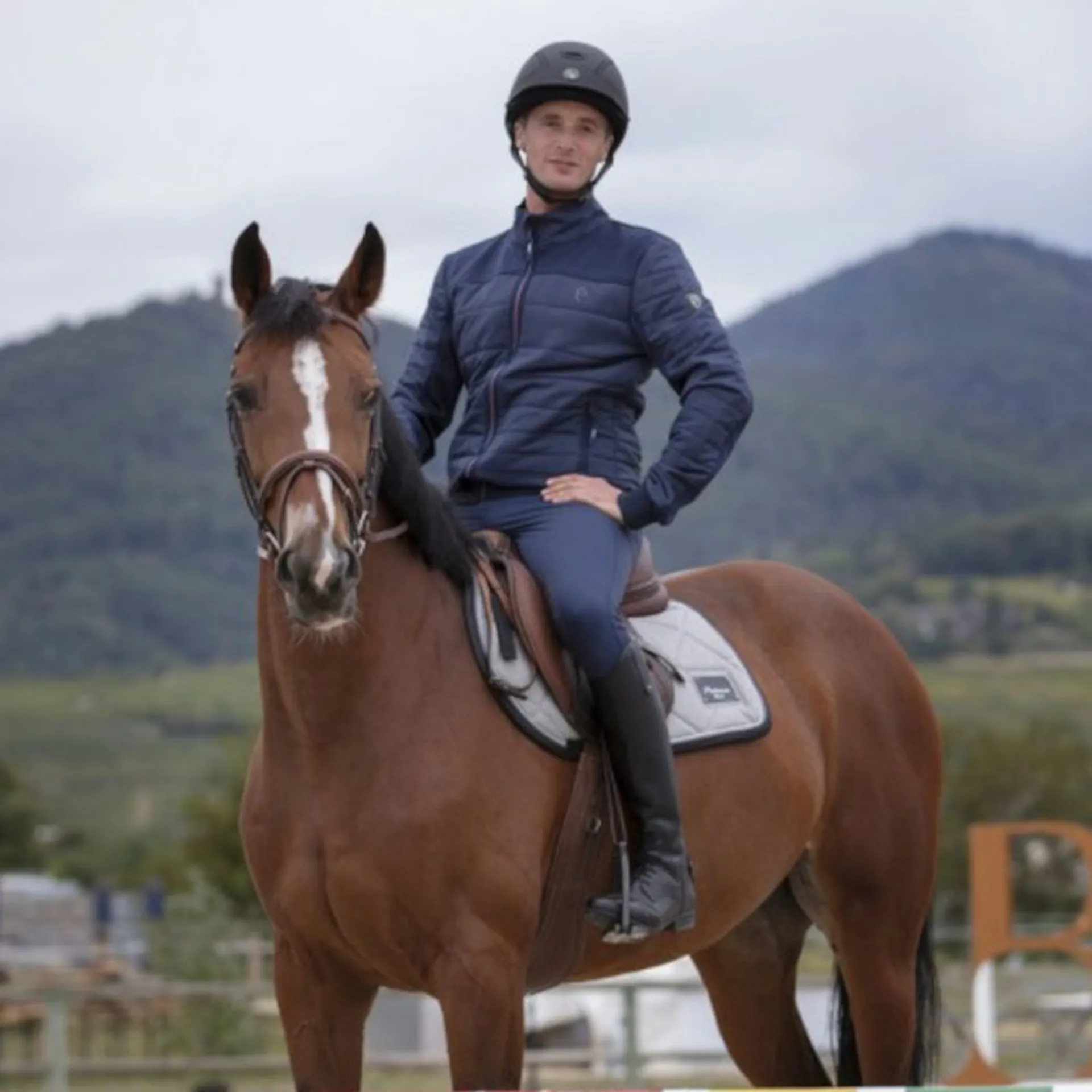 Equi-Theme Dustin Mens Padded Jacket Navy