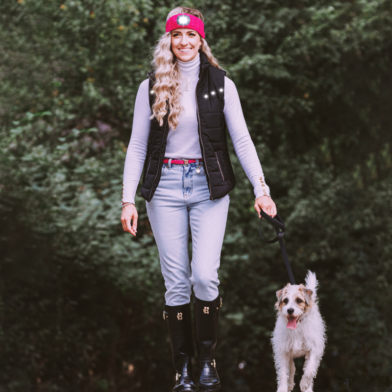 Equi Light Free Style LED Ladies Gilet - Black-2