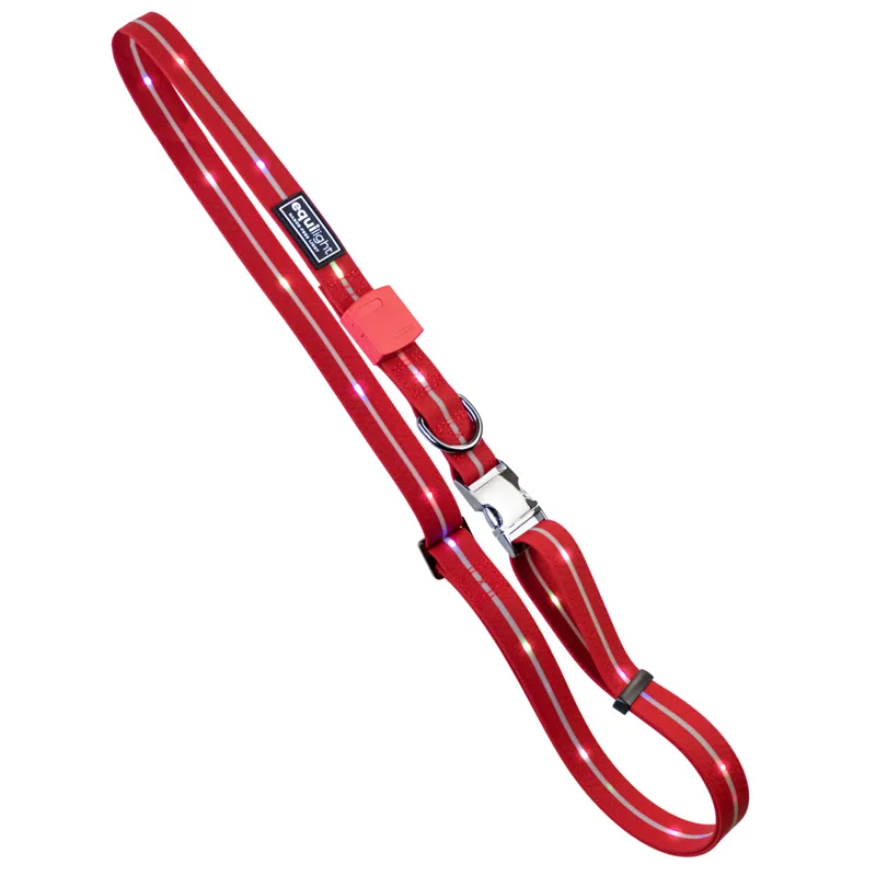 Equi Light Multicoloured Rechargeable LED Neck Strap - Red