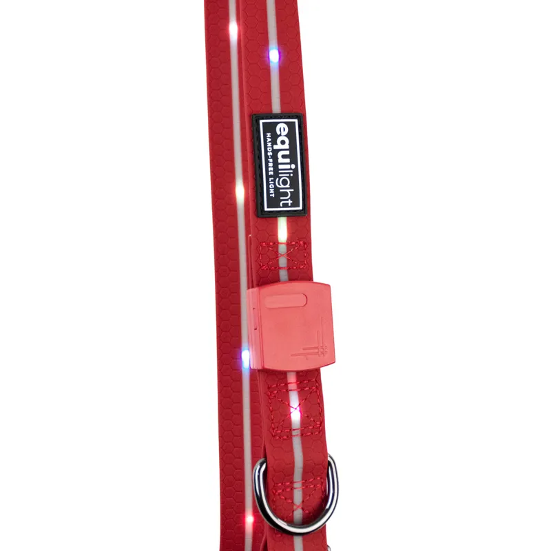 Equi Light Multicoloured Rechargeable LED Neck Strap - Red-2