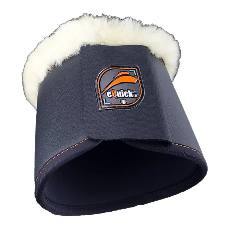 eQuick eOverreach Fluffy Overreach Boots - Black